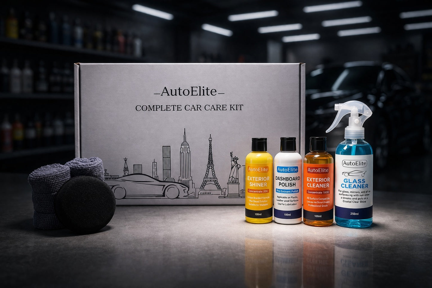Premium Waterless Car Cleaning Solution – Spray & Wipe Car Wash | Cleans, Shines & Protects Without Water | Scratch-Free Formula for All Vehicles
